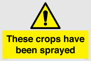 These crops have been sprayed